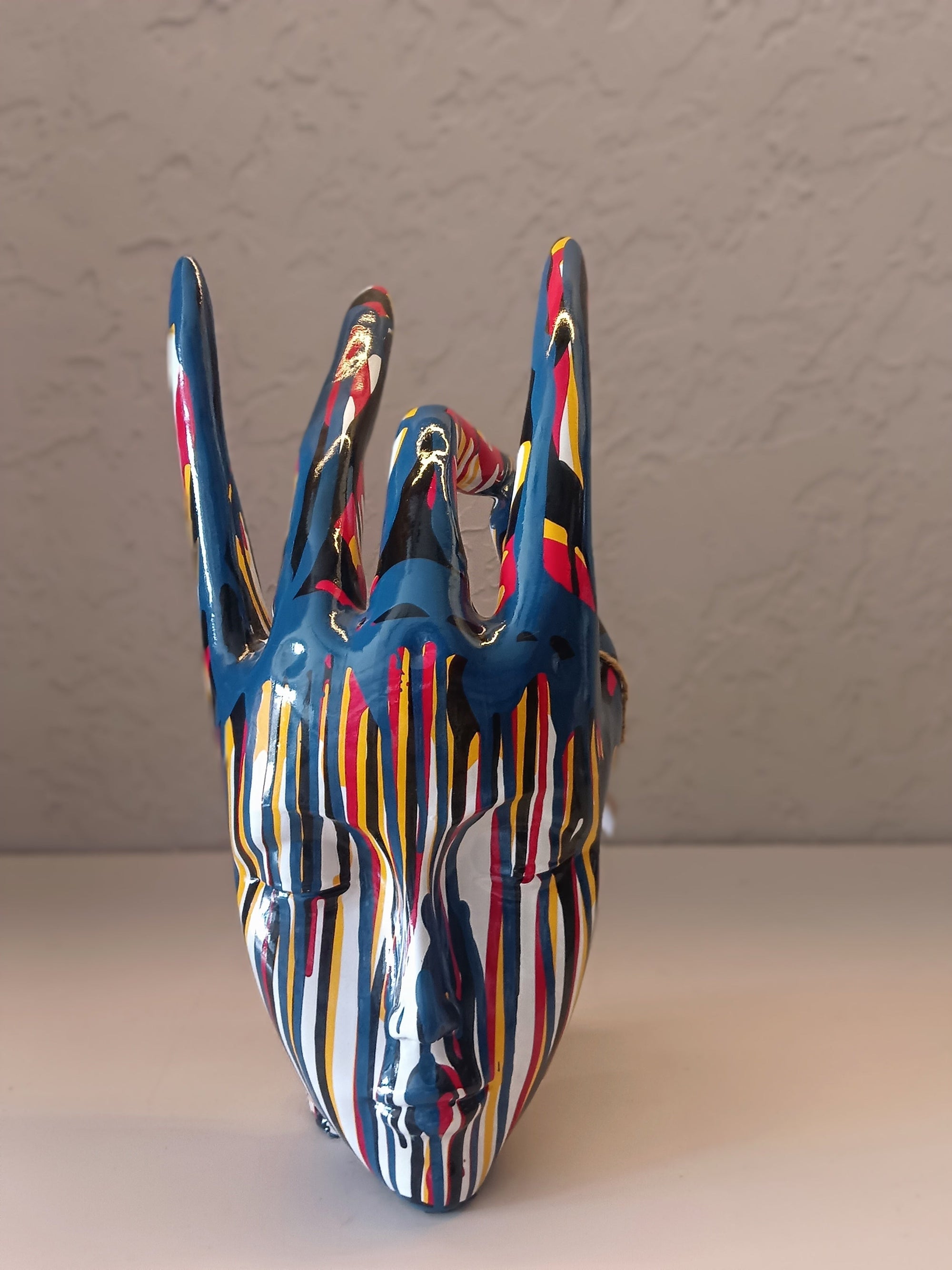 Modern Abstract Face Sculpture