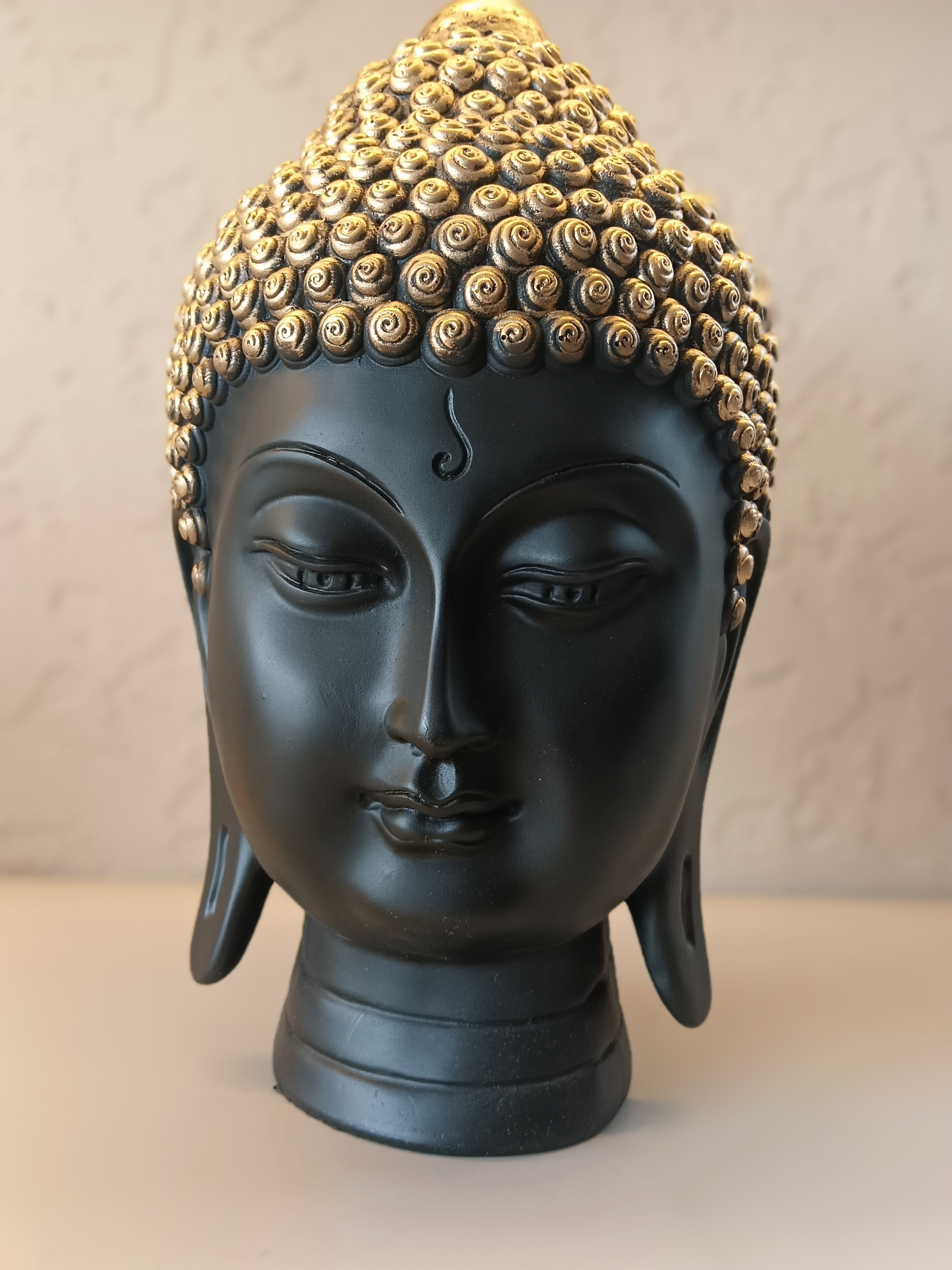 Buddha Head Sculpture In Meditation
