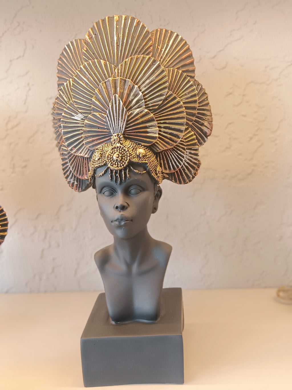 Elegant Matte Black Bust Sculptures Set Of Three