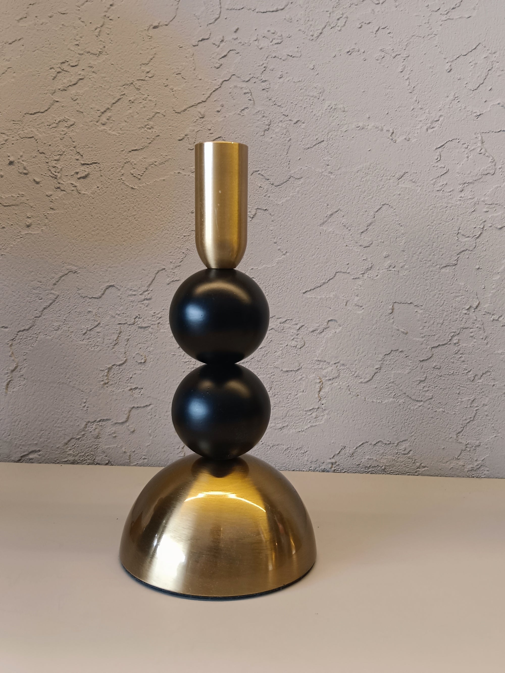 Luxe Equilibrium - Brass & Matte Black Candlestick Collection