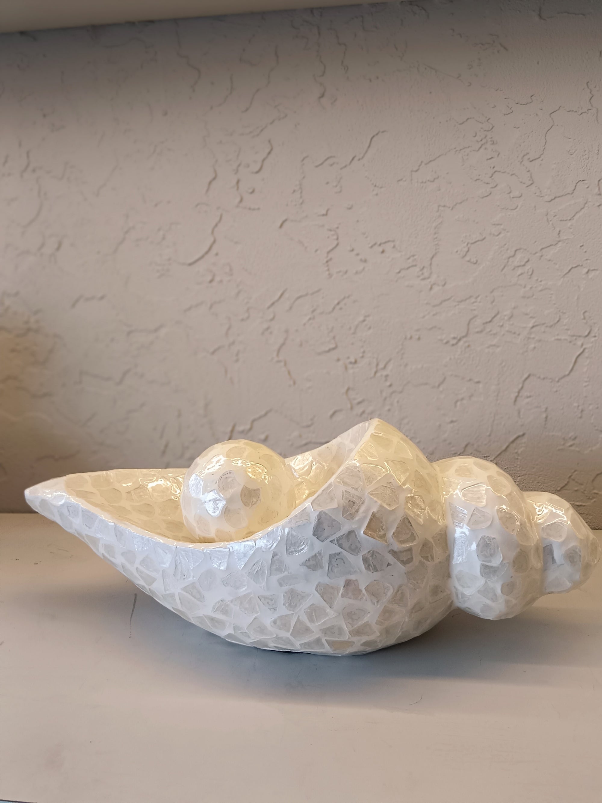 Ethereal Nest - Handcrafted Iridescent Art Ceramic Sculpture
