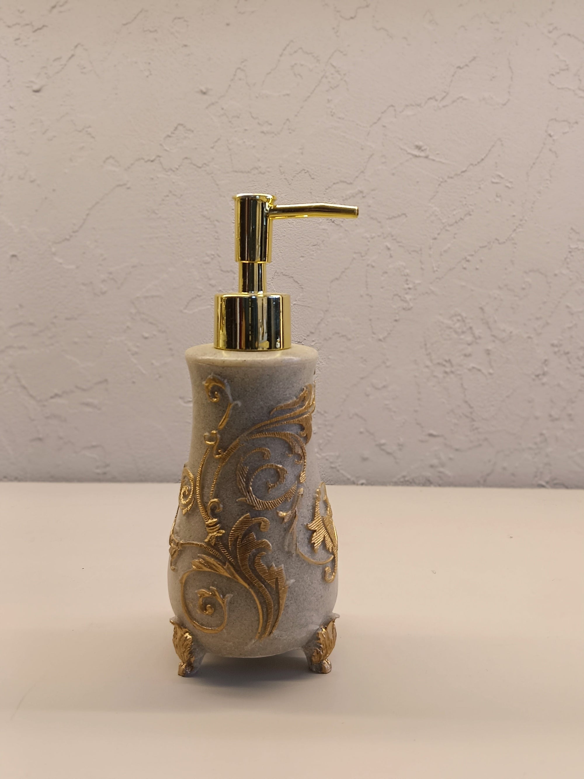 Ornate Stone Texture Liquid Soap Dispenser