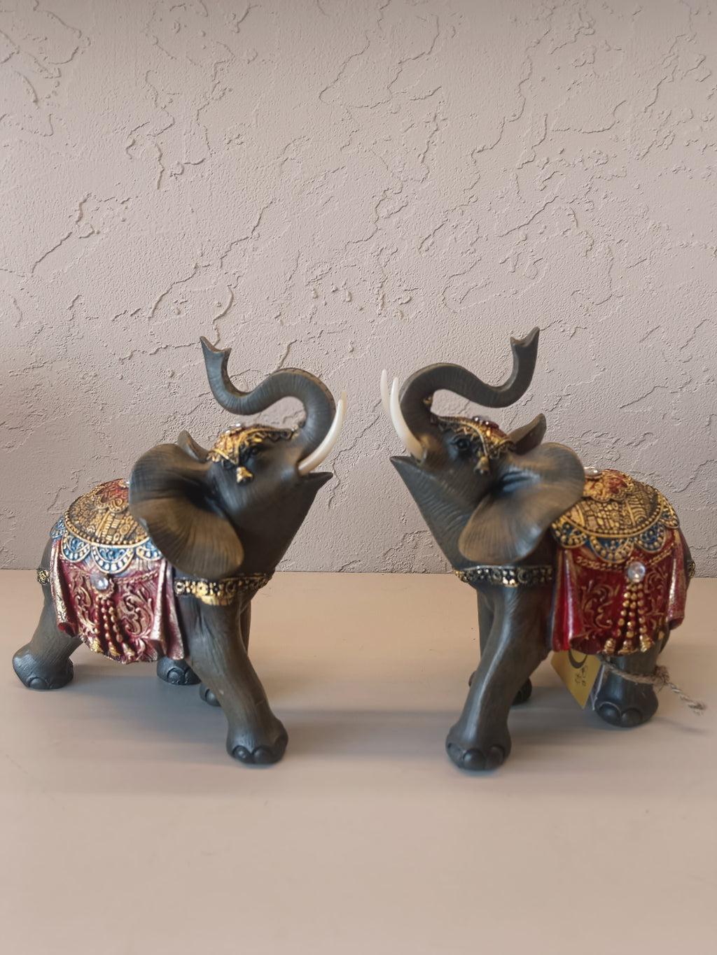Maharaja's Pride - Handcrafted Royal Elephant Sculpture Set