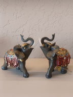 Maharaja's Pride - Handcrafted Royal Elephant Sculpture Set