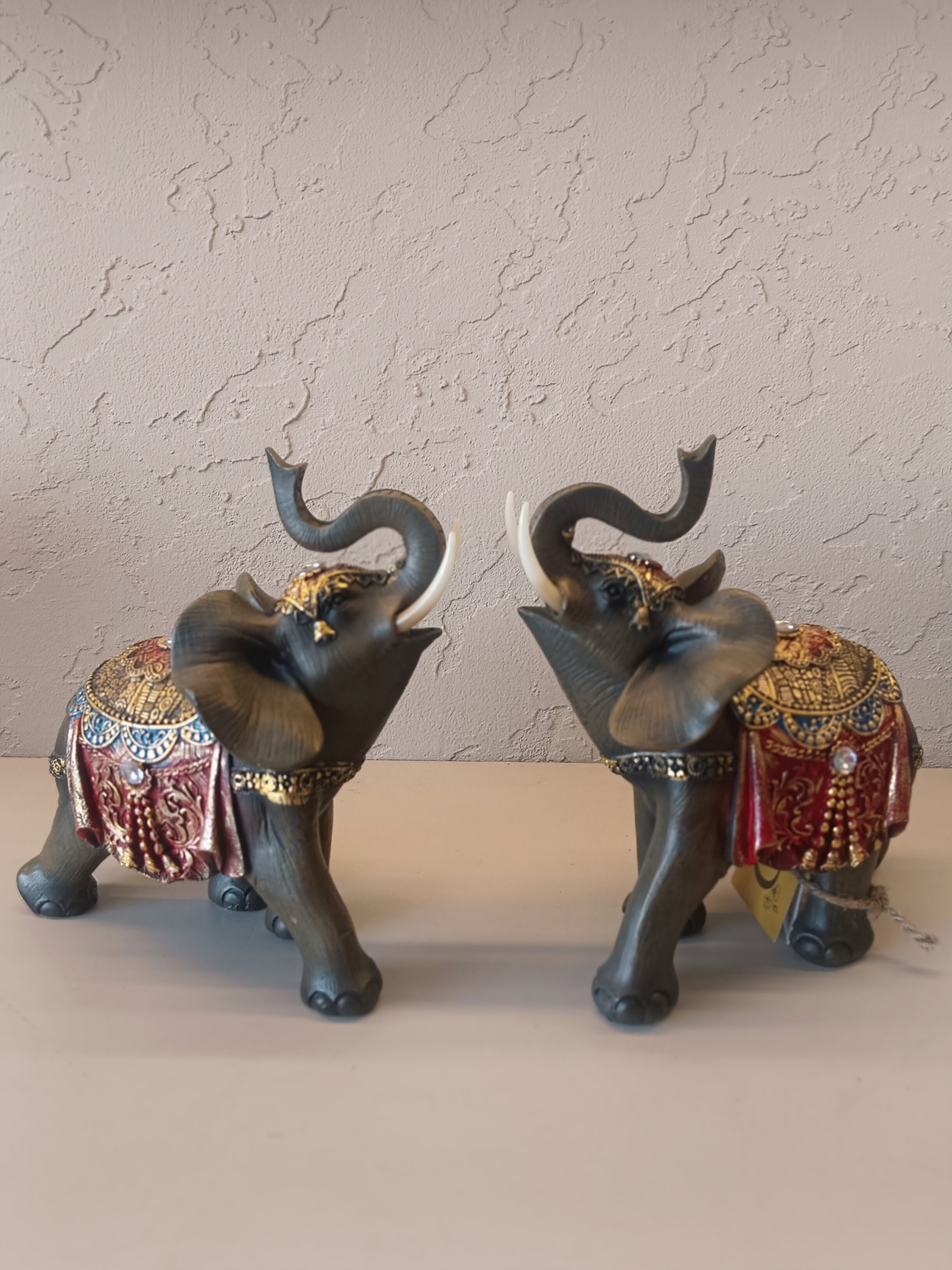 Maharaja's Pride - Handcrafted Royal Elephant Sculpture Set