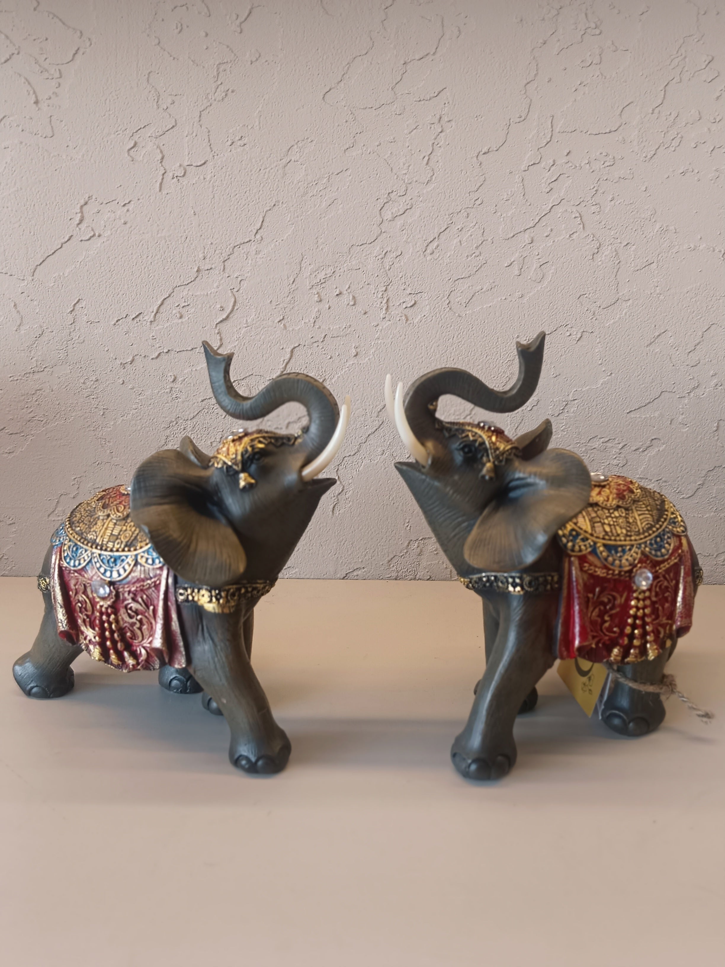 Maharaja's Pride - Handcrafted Royal Elephant Sculpture Set