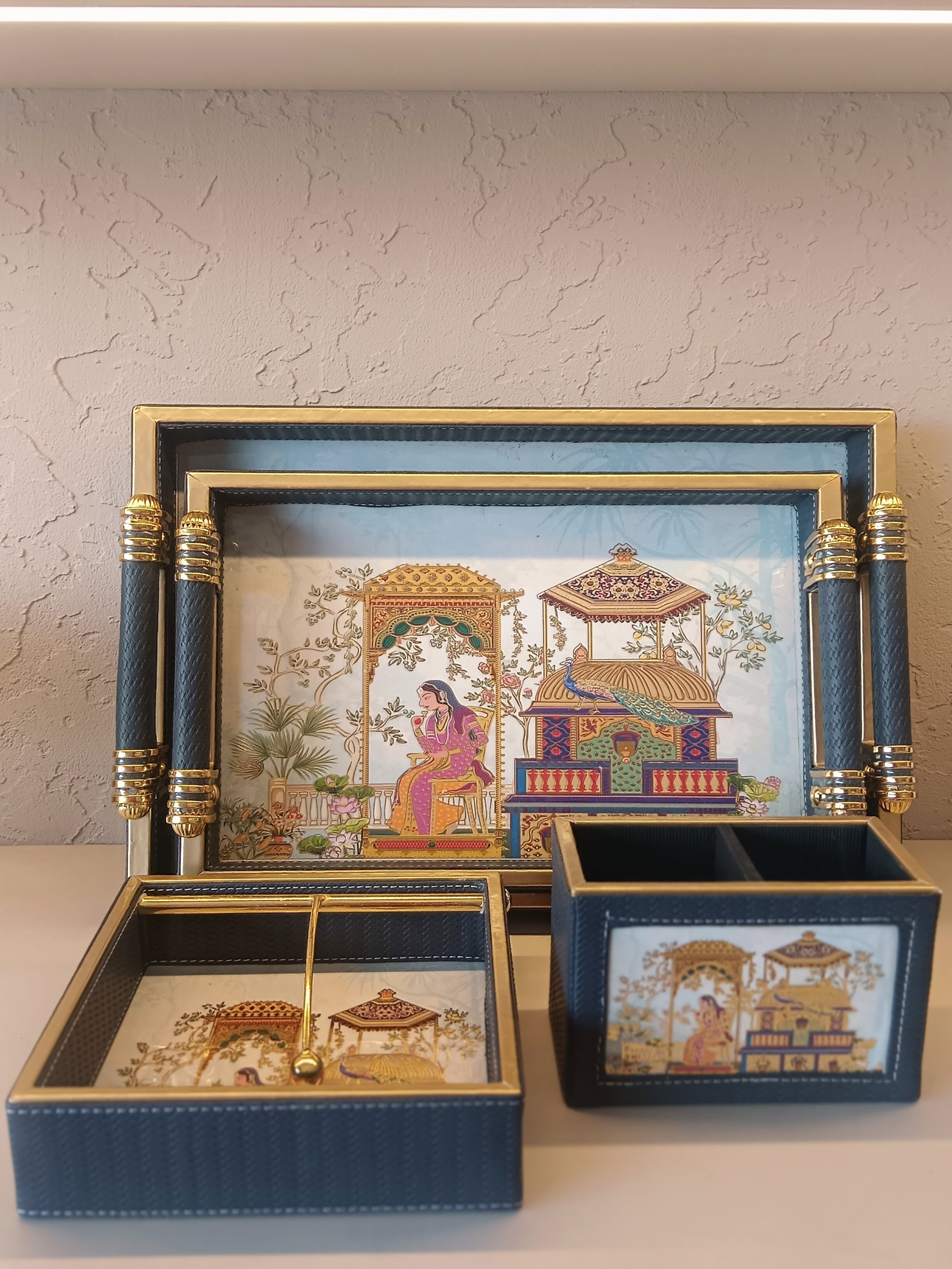 Royal Pavilion - Miniature Mughal Palace Box Collection Set Of 4