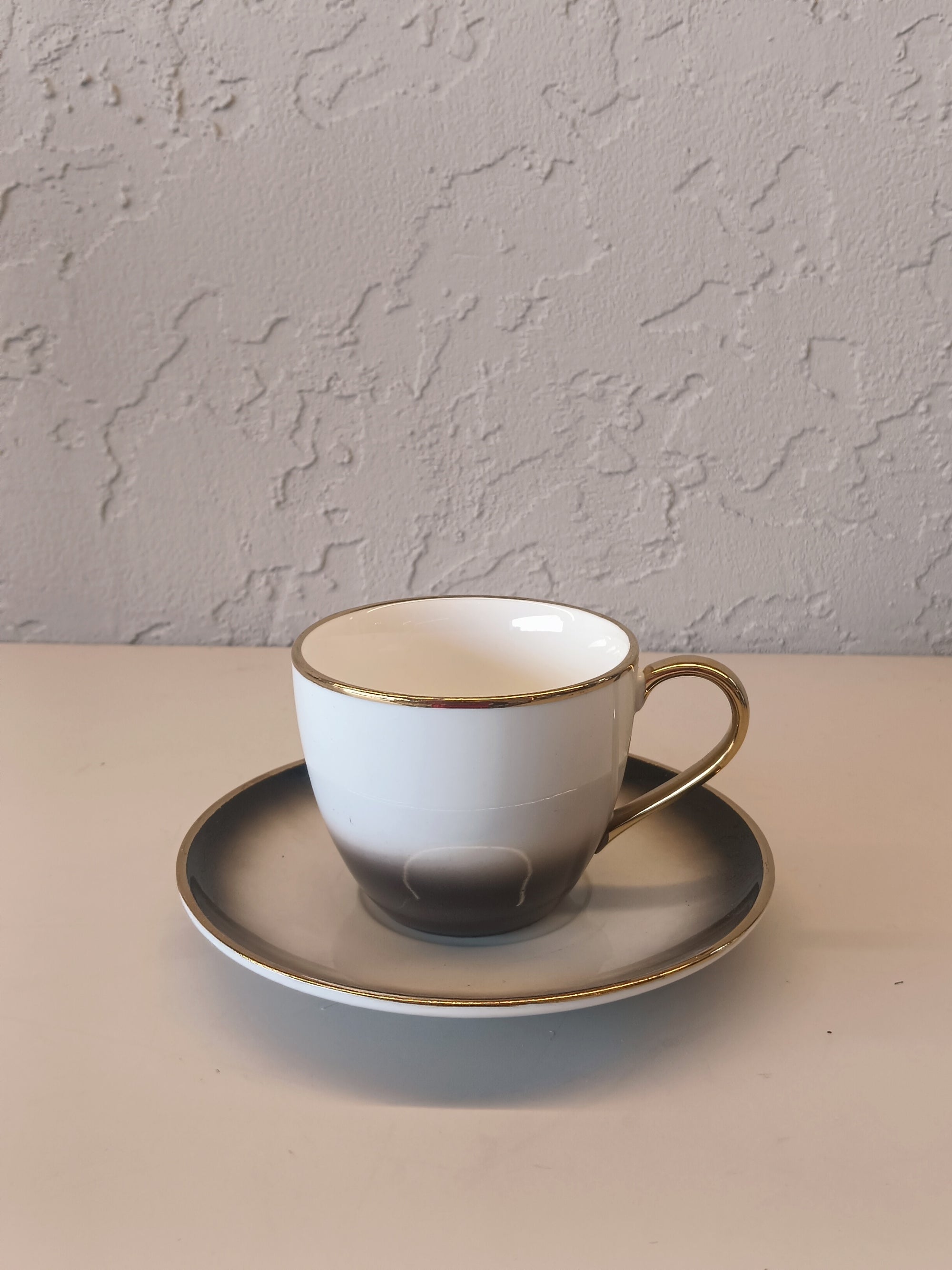 Moonstone Reverie - Gold-Rimmed Fine Porcelain Tea Set Of 6