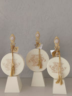 Imperial Medallions - Baroque Metal Wall Medallion Set Of 3 with Golden Tassels