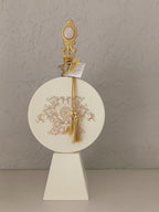 Imperial Medallions - Baroque Metal Wall Medallion Set Of 3 with Golden Tassels