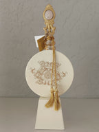 Imperial Medallions - Baroque Metal Wall Medallion Set Of 3 with Golden Tassels