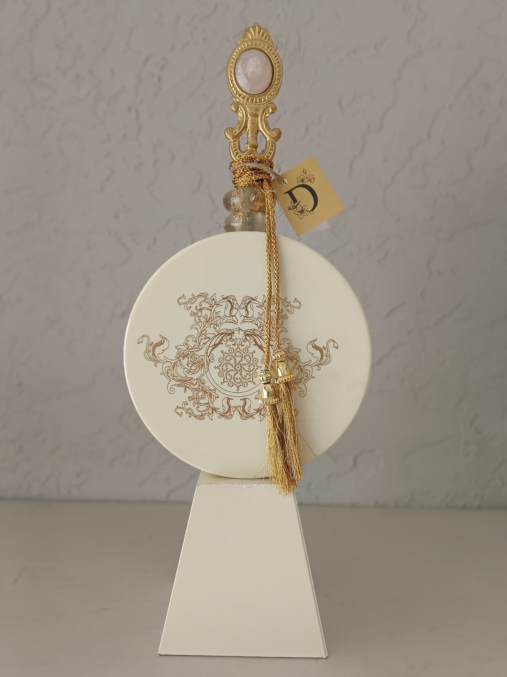 Imperial Medallions - Baroque Metal Wall Medallion Set Of 3 with Golden Tassels