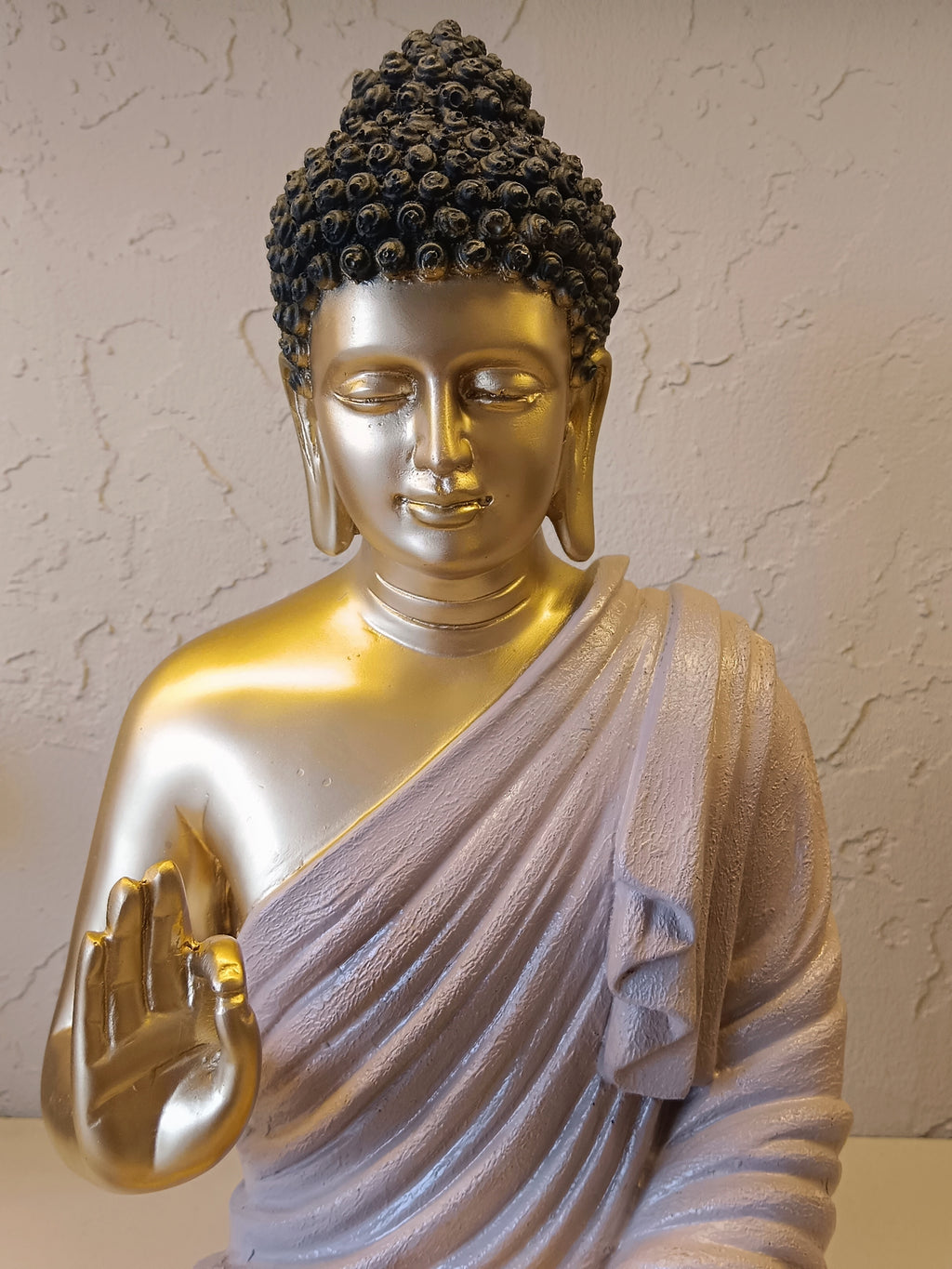 Enlightened Peace - Premium Golden Buddha in Teaching Mudra