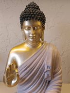 Enlightened Peace - Premium Golden Buddha in Teaching Mudra