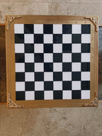 Gladiator's Metal Gambit - Luxury Roman Empire Chess Set with Ornate Board