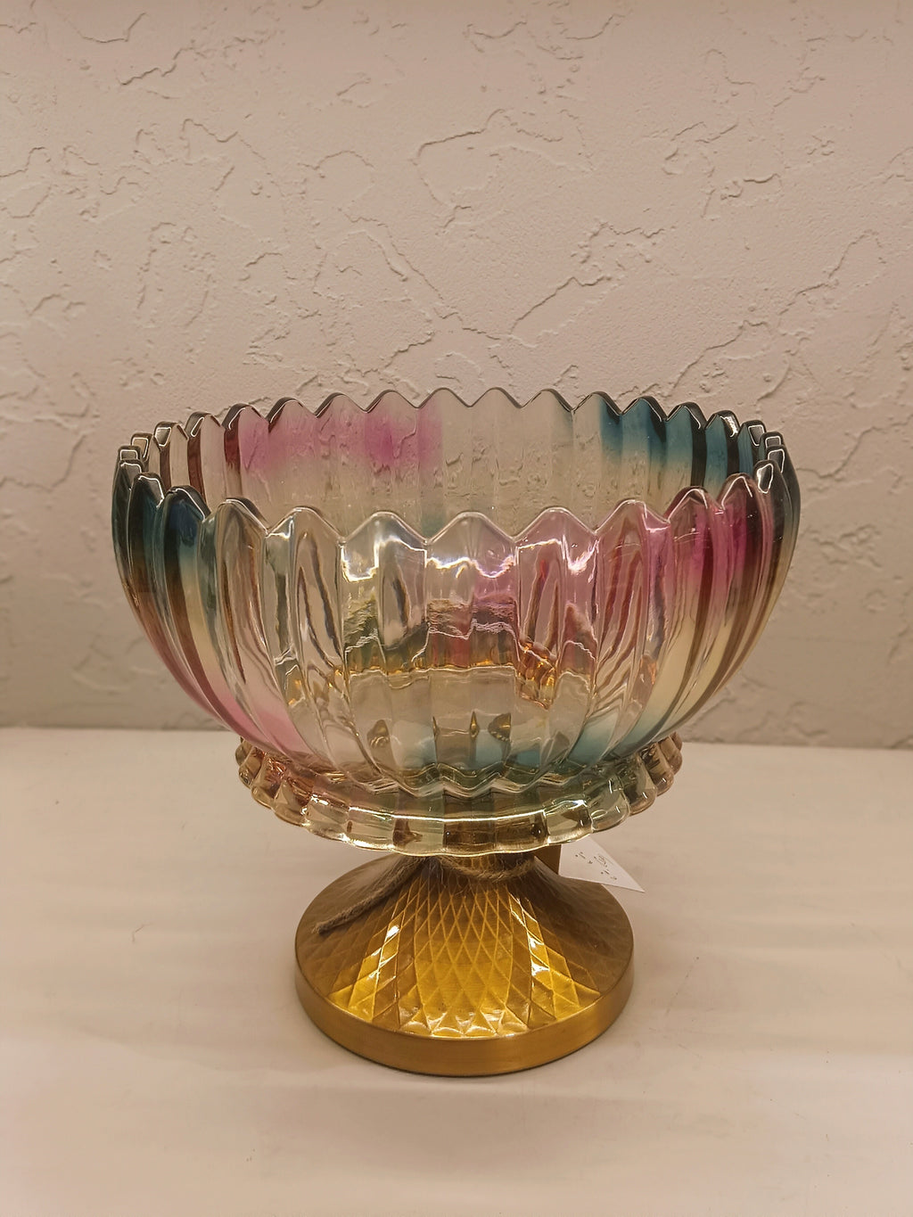 Eye Catching Multi Color Pedestal Bowl