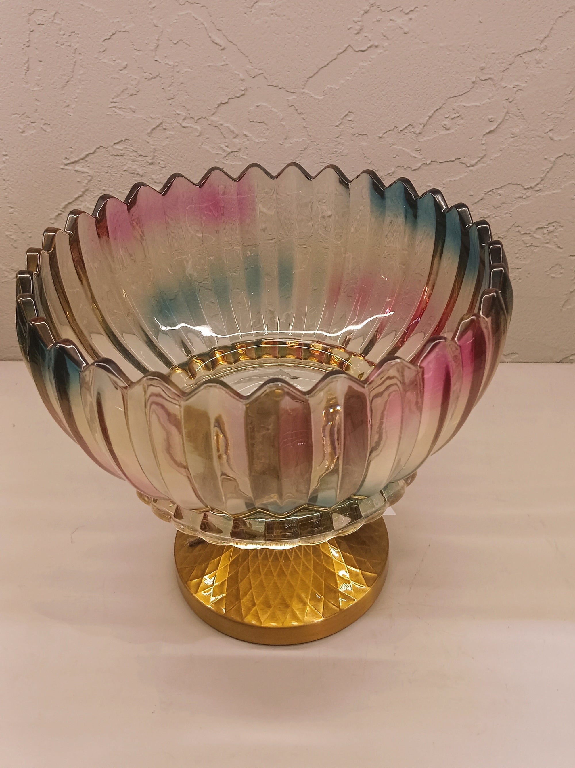 Eye Catching Multi Color Pedestal Bowl