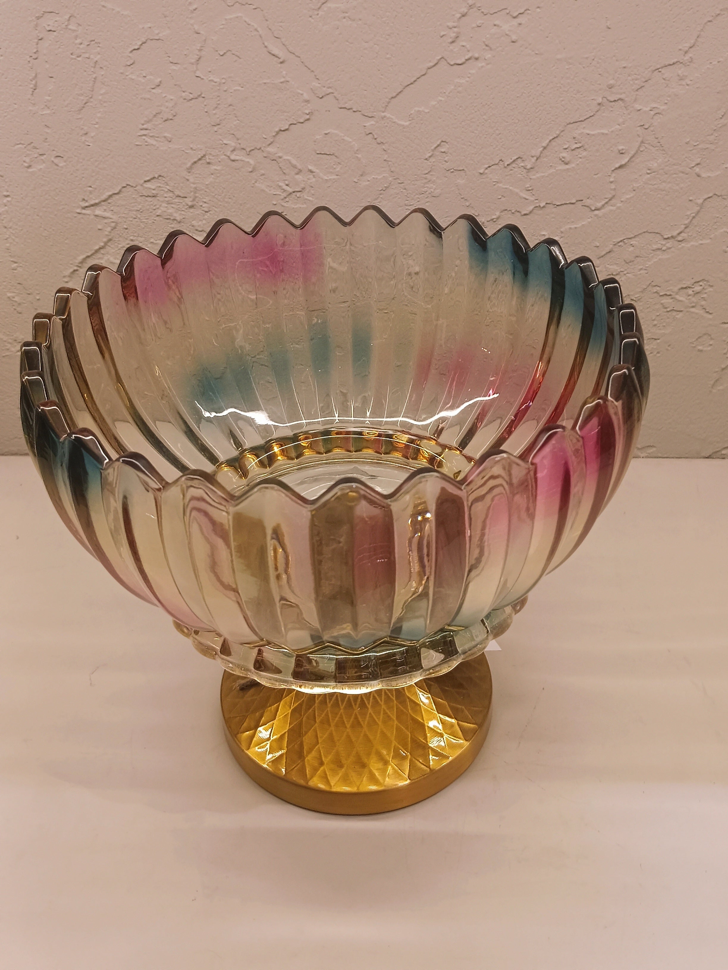 Eye Catching Multi Color Pedestal Bowl