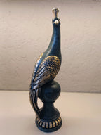Peacock Figurine Crafted With Metallic Finish