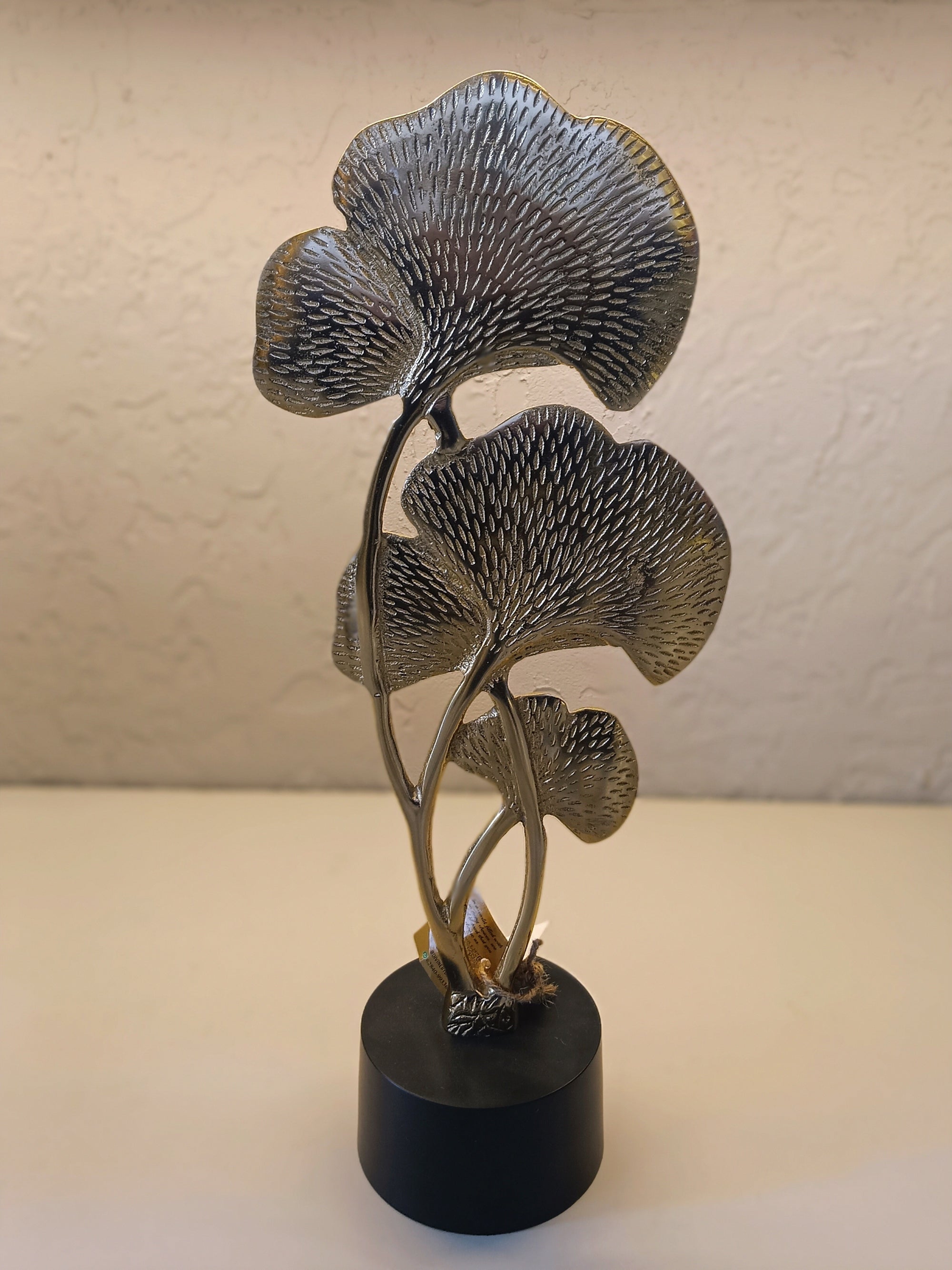 Metal Sculpture Inspired By Ginkgo Leaves