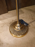 Elegant Floor Lamp With A Golden Pineapple-Inspired Design