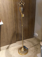 Elegant Floor Lamp With A Golden Pineapple-Inspired Design