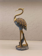 Elegant Pair Of Decorative Crane Sculptures,Symbolizing Grace, Longevity
