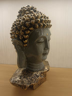 Beautifully Crafted Buddha Head Sculpture, Designed In A Serene And Peaceful Expression